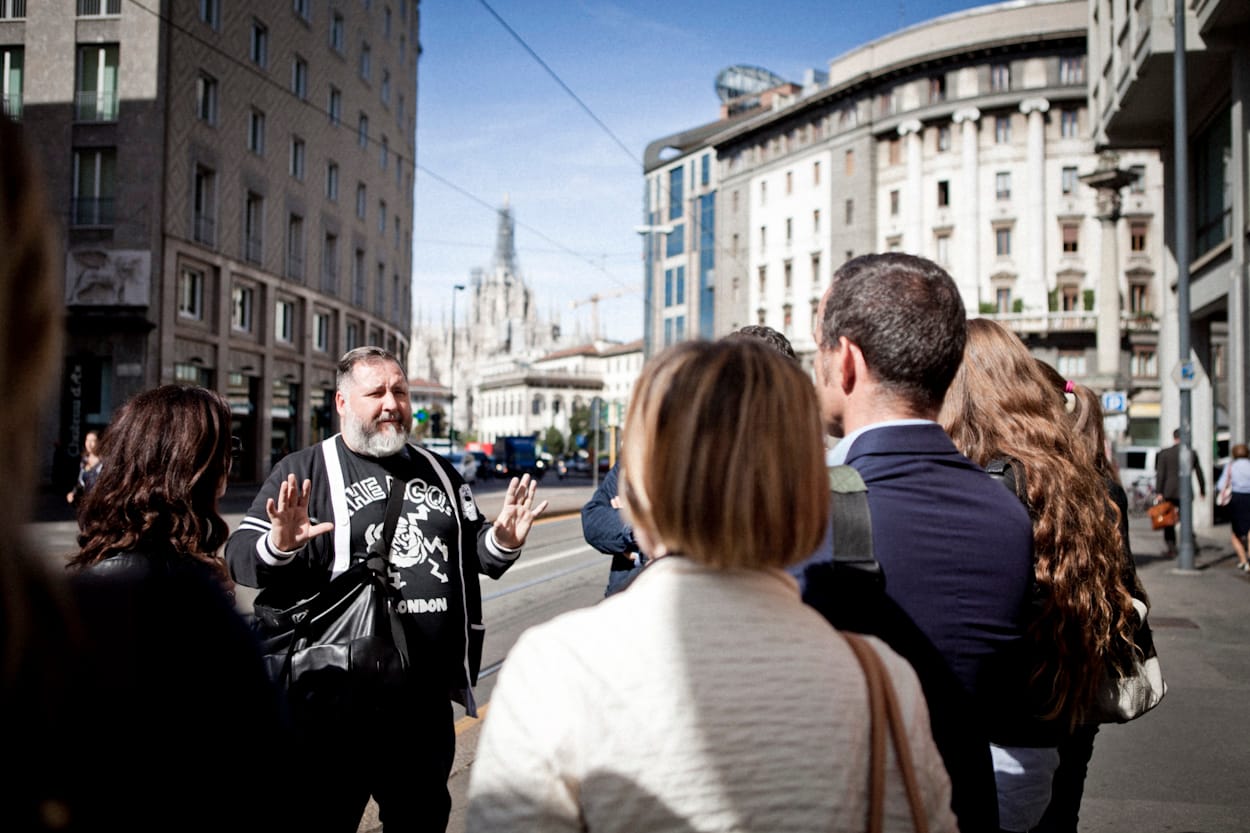 Partecipanti di Milano Retail Tour in città